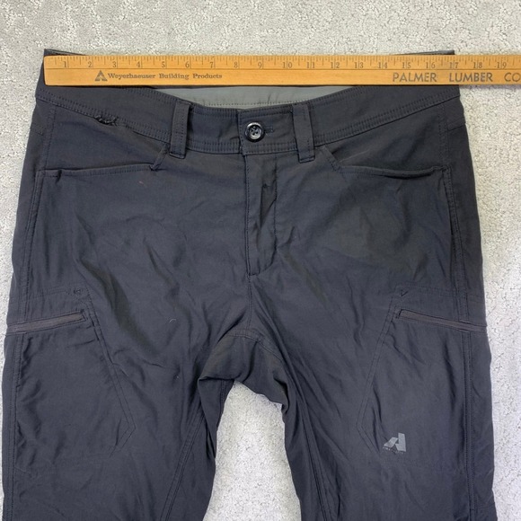 Eddie Bauer Mens 34x34 First Ascent Black Nylon Spandex Lined Outdoor Pants - Picture 12 of 16